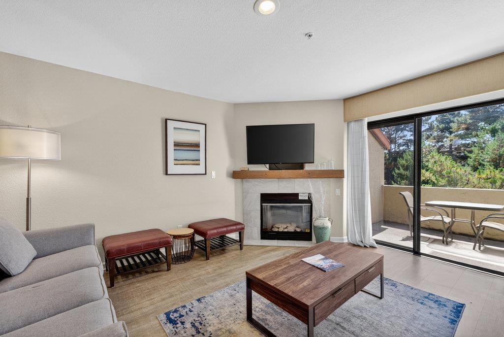 Enjoy resort-style living in this fully renovated 1-bedroom, 1-bathroom condominium, being sold fully furnished for a truly turnkey experience. Located on the first floor of the main building at Seascape Beach Resort in Aptos, this property offers convenient accessibility and a peaceful setting within the hotel. Step outside to your private balcony overlooking serene, mature trees - perfect for morning coffee or evening relaxation. Just next door is the renowned Sanderlings Restaurant, while Seascape Village offers additional dining, shops, and amenities only moments away. For recreation, the Seascape Sports Club provides access to tennis courts and a swimming pool, and the Seascape Golf Course and numerous nearby beaches ensure endless opportunities for leisure and coastal enjoyment. This rare offering combines comfort, convenience, and an unbeatable location - an ideal getaway retreat or investment opportunity.