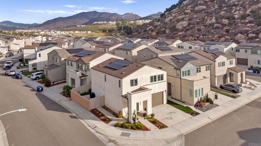 Stylish, Modern Living in Castello at Citro – Upgraded 3-Bedroom Home on a Corner Lot  Welcome to this beautifully upgraded 3-bedroom, 2.5-bathroom single-family home, perfectly located in the highly desirable, family-friendly community of Castello at Citro—just a short walk from local parks. Built in 2023, this modern corner-lot home offers added privacy and extra space, ideal for families looking to grow and thrive.  Step inside to discover a bright, open-concept floor plan designed for today’s lifestyle, featuring spacious living areas perfect for gathering, entertaining, or simply relaxing. The kitchen, dining, and living spaces flow seamlessly together, creating a welcoming environment for everyday living.  Enjoy the fully paid-off solar system, a two-car garage, and a professionally finished backyard—perfect for weekend BBQs, kids’ playtime, or enjoying the peaceful views.  The community of Citro offers resort-style amenities including a sparkling pool, clubhouse, and recreation areas that bring neighbors together and make every day feel like a getaway. Plus, with easy access to the freeway, daily commutes and school drop-offs are quick and convenient.  This isn’t just a house—it’s a home where comfort, style, and convenience come together for your family’s next chapter.   Inside, you'll love the spacious layout designed for modern family living, with plenty of room to gather, grow, and make memories.  The community features fantastic amenities including a sparkling pool and recreation room, perfect for family fun and social events. Plus, with easy freeway access, commuting and school drop-offs are a breeze.  This is more than a house—it's a place your family can truly call home.