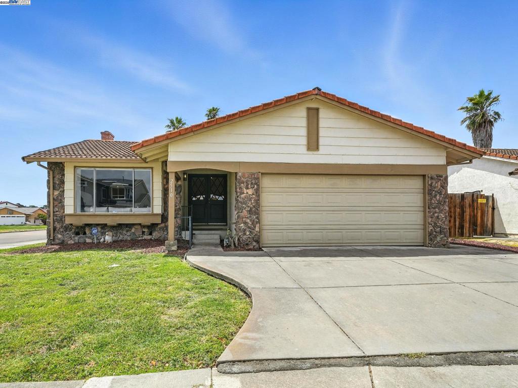 Bright, Updated, and Steps from the Park Welcome to 2510 Kirkwood, a fully refreshed 4-bedroom, 2-bath single-story home in Hayward’s sought-after Glen Eden neighborhood. Perfectly positioned on a corner lot, this home sits right across from a lush green park and playground, giving you open views and easy access to outdoor space. Inside, the home’s open layout and vaulted ceilings in the main living areas create a natural flow, filled with light from oversized windows. The living room’s stone fireplace anchors the space, while new flooring and fresh paint bring a warm, modern feel. The kitchen has been reimagined with updated cabinetry, sleek black hardware, new stainless appliances, and quartz countertops with subway tile backsplash, a clean, modern look ready for everyday cooking or hosting. Both bathrooms have been updated with modern fixtures and finishes, including a bold accent wall in the primary suite to add a Luxury feel. Sliding doors from the primary bedroom lead directly to the covered patio and spacious backyard, offering a seamless indoor-outdoor connection. With room for entertaining, gardening, or just enjoying the afternoon sun, the outdoor space is a true extension of the home.