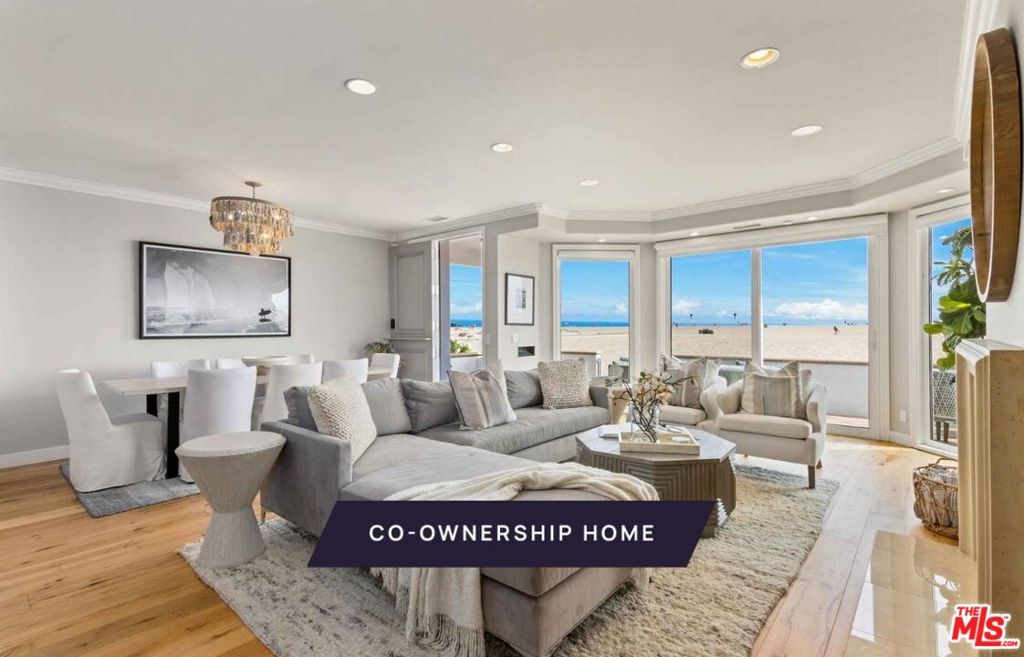 New Co-Ownership Opportunity: New co-ownership opportunity: Own one-eighth of this professionally managed, turnkey home. Just steps from the sand, this Balboa Peninsula home offers spectacular views of the Pacific and Catalina. Enter through the Dutch front door to an open plan living area featuring a fireplace, an inviting dining area and glass doors to the oceanfront patio. The adjoining kitchen has a peninsula with a breakfast bar, granite countertops, a built-in fridge and loads of storage space.The spacious primary suite has a balcony perfect for catching the sun setting over the water, plus a fireplace and an en suite bathroom with dual sinks and a tiled shower. Down the hall are four guest bedrooms, and the home is topped by a bonus room and sun deck. The home comes fully furnished and professionally decorated.