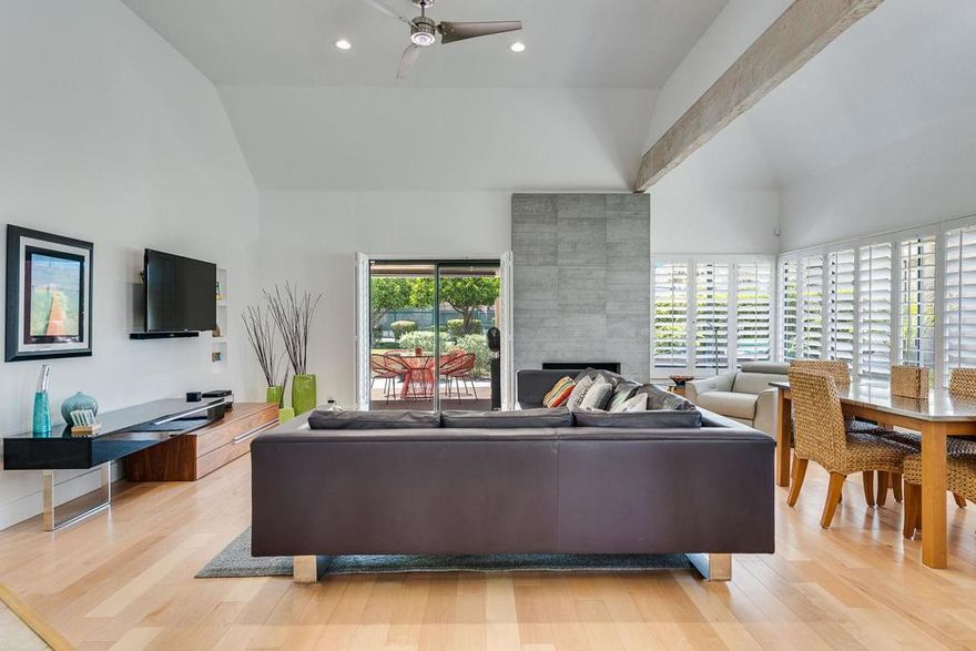 Located in South Palm Springs in New Mesquite, this beautiful spacious condo offers fabulous mountain views and a wonderful open floor plan sure to delight.  Recent renovations include new flooring and kitchen and bathroom upgrades a full house water softener, many upgrades.  This beautiful condo is a must see and offers a wonderful setting..Welcome home!