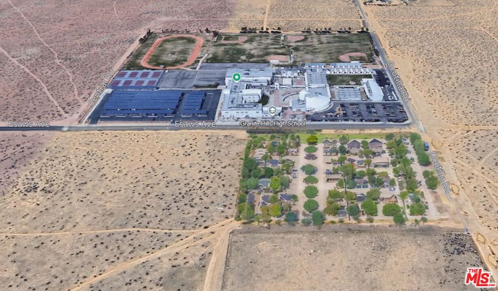 IT'S MOST ATTRACTIVE LOT IN ALL OF APPLE VALLEY!!! LOCATION, LOCATION, LOCATION!!! 10 acres (435,600 SQ FEET) OF FLAT LAND. SMACK MIDDLE OF APPLE VALLEY. In Front of Granite Hills High School. A block away from Central Ave. and Esaws Rd. Just in front of Granite Hills High School, This Lot is Located South-West corner of Octilla Rd. & Esaws Rd. a 4 way street. Photo is an idea not a factual planning/rendering. Buyer to verify all facts. ACCORDING TO APPLE VALLEY PLANNING DEPT, TOTAL OF +/- 22 UNITS CAN BE DEVELOPED WITH POSSIBLE ADU'S.