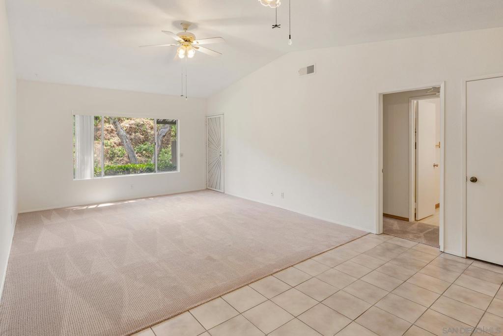 Hidden Gem! This tucked-away, peaceful complex features a move-in-ready unit. With new paint, new carpet and new blinds, this Hidden Valley Townhouse awaits you. Home includes two parking spaces, a 5x7 storage unit, washer and dryer hookups, a private patio and is just minutes from the 125 and 94 freeways. The low HOA fees include water, trash, roof maintenance, common area maintenance and limited insurance.