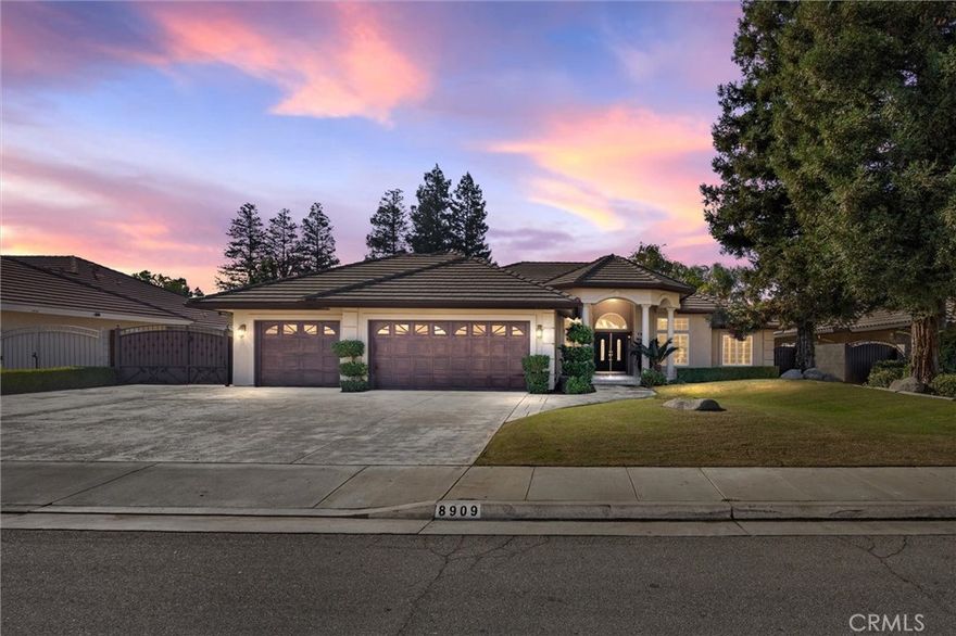 Welcome to your dream home in the highly sought-after neighborhood of Quail Creek! This stunning 4-bed, 2.5-bath home offers a spacious split-wing layout perfect for comfortable living. The oversized primary suite features a fireplace, jacuzzi soaking tub, and freshly painted walk-in closet. The fourth bedroom has built-in office furniture and a murphy bed. The open kitchen flows into a large living room with a cozy fireplace, and an adjacent dining or flex space. Sitting on over 1/4 acre, the backyard is an entertainer's dream with a sparkling pool and rock waterfall, built-in BBQ island, and a large, covered patio. Additional highlights include real wood flooring, RV parking, solar, with no true-up, a freshly painted 3-car garage, and extra storage space above the garage with staircase access. Located near award winning schools, this home offers the perfect blend of function, style, and location; don't miss it!