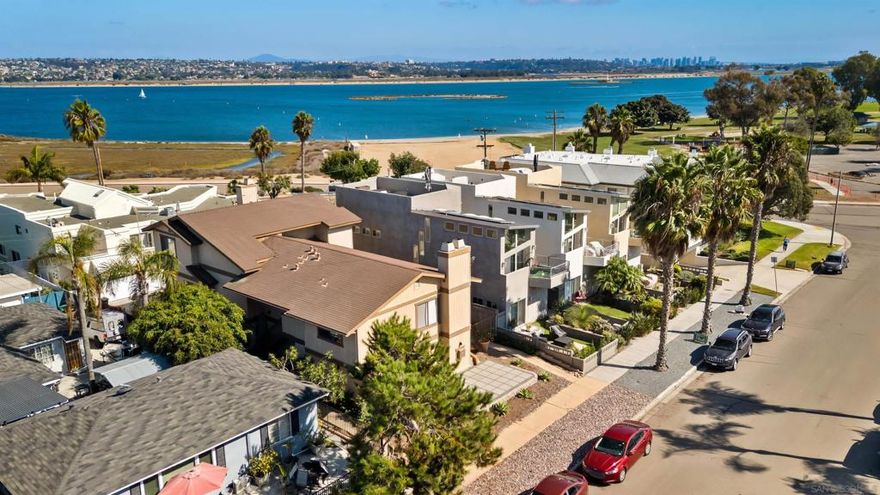 Discover coastal living at its finest in this beautifully updated 2 bed, 2.5 bath condo in the heart of Crown Point. With dual primary bedrooms, each with its own en-suite bath, this home offers comfort, privacy, and flexibility for a variety of lifestyles.  The bright, open living area flows into a stylishly updated kitchen and out onto one of two private decks, perfect for enjoying morning coffee, al fresco dining, or soaking in the bay views. Upstairs, another spacious deck offers a serene retreat to take in San Diego’s iconic sunsets.  Additional highlights include a 1-car garage plus two extra parking spaces—a rare find in this neighborhood—along with modern finishes throughout. Just steps to Mission Bay, parks, and local dining, this turn-key condo is the perfect blend of convenience, style, and coastal charm.