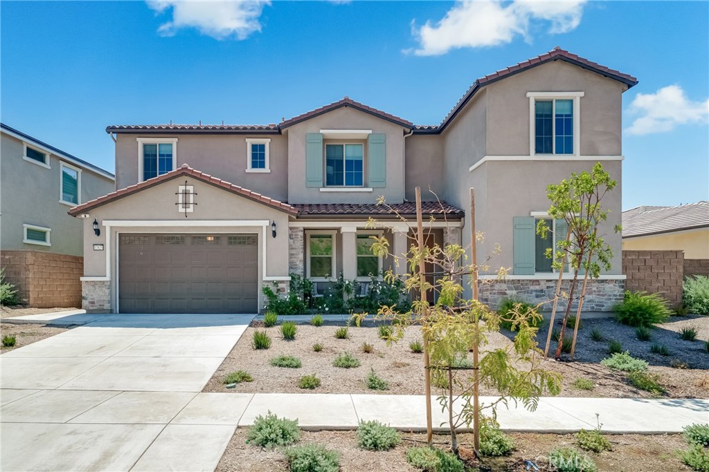 Gorgeous home in Highland Grove gated community. Situated on a single-loaded street, this upgraded 3,699 sqft home offers 6-beds 4-baths with plenty space and ample natural light. Inside, you'll find modern upgrades throughout, including top-of-the-line appliances, upgraded cabinets, Quartz counter tops, luxury vinyl plank flooring on the first floor, surround sound system, Wi-Fi extender, SMART home features, etc. The current owner invested over 150K in various tasteful upgrades, from motorized blinds, recent interior painting, custom Murphy closet in office, fully upgraded garage with epoxy floor and custom cabinets, custom closet in master bath, to the fully built out backyard with covered patio, BBQ Island, stamped concrete in patio area, and backyard playground set and a lot more. The large 3-car garage offers ample space for vehicles, storage, even an indoor gym with high end equipment. List of all upgrades will be provided to the interested buyers upon inquiry. This home perfectly balances style, comfort, and convenience for luxury and eco-friendly living. The community features attractive amenities of private gated entrances, regional trail, pool and spa, BBQ area, shade structures, children’s play area, and turf area. Just minutes from the 91 & 15 Fwy with ample shopping & restaurants. Don't miss the chance to make this beautiful property your new home.
