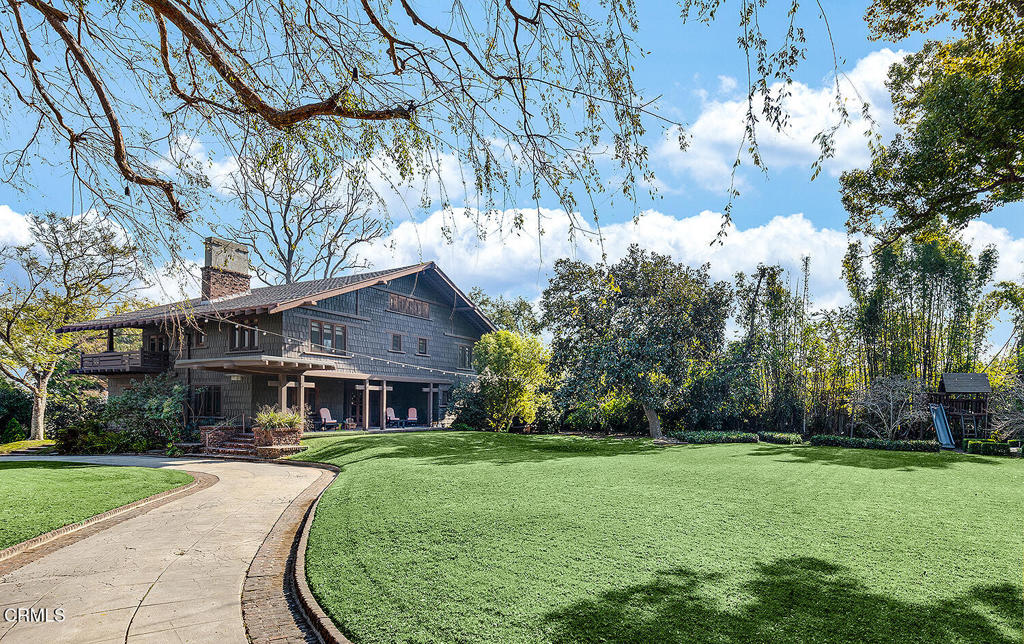 Exceptional Greene & Greene treasure on 1.45 acres of verdant grounds in an amazing estate location across from the Langham Huntington Hotel, the Spinks House is offered as a furnished lease. Gated and private, this historic home boasts lush greenery views from every window and overlooks historic Kewen Canyon. Lovingly restored, updated and largely unaltered, the flowing floor plan features grand rooms, hardwood floors, original fixtures and numerous architectural elements. A sprawling front terrace leads into a gracious foyer accented by a signature Greene & Greene staircase, a library and a powder room. The stunning LR and formal DR open to a large rear terrace for entertaining. The original kitchen area, with restored woods, features a classic butler's pantry, breakfast nook and a bedroom with a full bath a bath. Two staircases lead up to a spacious second level with four BRs, three BAs and a laundry room. The wonderful master suite showcases a private balcony, a huge walk-in closet, fireplace and a luxurious bathroom. Gracing the third floor is a finished attic, perfect as a play room or office. The magnificent gardens, designed by Isabelle Greene, grand-daughter of Henry Greene, are ideal for entertaining and relaxing. Only steps from Langham Huntington Hotel's restaurants and spa, South Lake shopping and dining, Lacy Park, Huntington Library, and with easy access to DTLA, this is a rare opportunity to experience a classic gem in an exceptional setting and location.