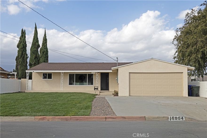Stunning Fully Remodeled Home in Quiet Cul-de-Sac

This beautifully remodeled 3-bedroom, 2-bathroom home offers exceptional updates and a desirable location. Situated on a quiet cul-de-sac with no neighbors behind or on the right side, this property provides both privacy and comfort.

The home features new interior and exterior paint, recessed lighting, new vinyl plank flooring, and new windows throughout. The fully updated kitchen is equipped with new cabinets and countertops, creating a modern and functional space. Both bathrooms have been tastefully upgraded with contemporary finishes.

A spacious bonus room with a fireplace provides the perfect area for a family room, home office, or entertainment space. The front and rear yards feature new grass, ideal for outdoor enjoyment and entertaining.

Conveniently located near schools, freeway access, and shopping centers, this property combines modern living with everyday convenience.



This turnkey home is ready for its new owners. A must-see to truly appreciate the quality and care put into every detail.