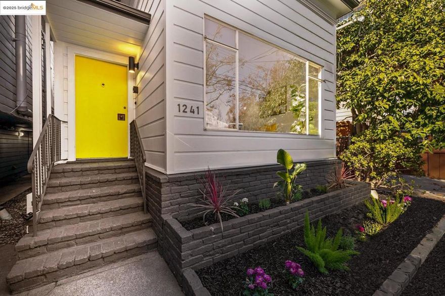 If you’re seeking a home that embodies charm and an unbeatable lifestyle, look no further. This detached bungalow, located directly across from Chochenyo Park and just steps from the Park Street district, offers everyday convenience infused with neighborhood character.  The front living room features calming park views through a large picture window, while the dining area seamlessly flows into the kitchen for effortless daily living. An additional rear room opens to the backyard, providing flexibility for a home office, hobby space, or laundry area.  Recent updates—including fresh interior and exterior paint, new flooring, revitalized landscaping, and modern fixtures—enhance the home's timeless appeal. The outdoor space is perfectly sized for gardening or outdoor relaxation, while requiring minimal upkeep. Mature trees and plantings contribute beauty and warmth to the property.  Nestled in a peaceful, bike-friendly neighborhood with exceptional access to shops, cafés, transit, and local amenities, this home is the ideal blend of convenience, character, and community.