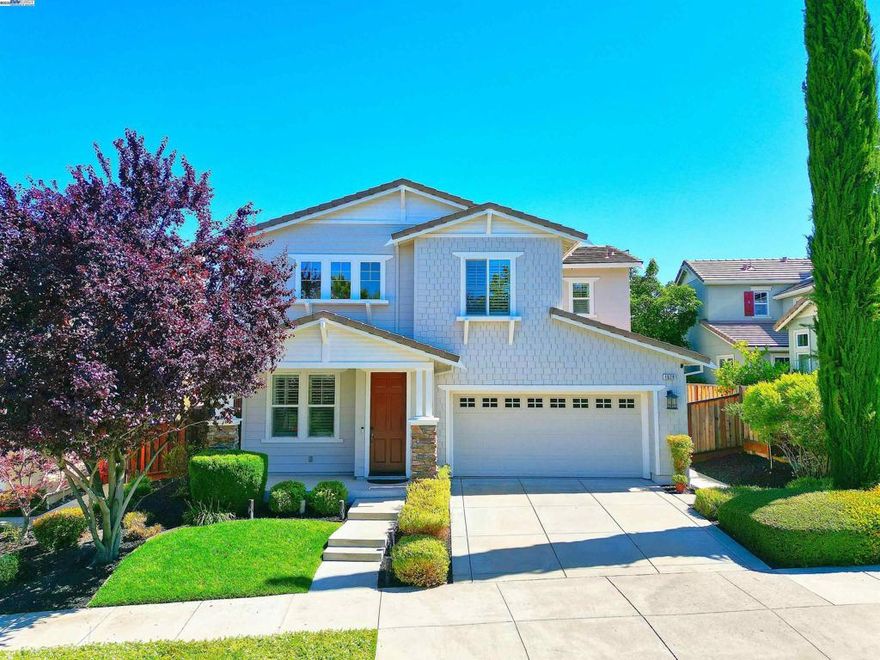 Don't miss this beautifully maintained, move-in ready residence offers the perfect blend of comfort, functionality, and location.  Just refreshed with new luxury vinyl flooring and new lighting.  Come take another look! Featuring a full bedroom and bathroom on the main level, which is ideal for multi-generational living, a home office, or guest accommodations. Enjoy a bright and spacious open-concept kitchen and family room, perfect for everyday living and entertaining. The gourmet kitchen boasts granite countertops, a stylish tile backsplash, and stainless steel appliances. The large primary suite overlooks rolling hills and includes an ensuite bath with updated tile floors and counters, dual sinks, and a luxurious soaking tub. Additional highlights include owned solar, Tesla Powerwall, electric vehicle charging station, shutters, and upstairs laundry room. Backs to open space for added privacy and serene views. Located within walking distance to top-rated elementary and middle schools, and just a short drive to Dougherty Valley High School, Safeway, City Center, freeway access (580/680), BART, and San Francisco Premium Outlets. Don’t miss this exceptional opportunity in one of San Ramon’s most sought-after neighborhoods!.  Welcome Home!