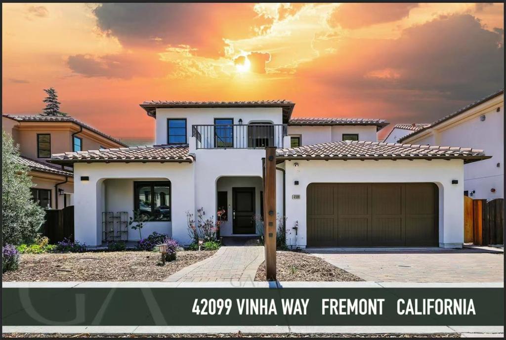 Welcome to this Spanish-style luxury home nestled against the scenic foothills of Fremonts highly sought-after Mission District! With NO HOA ! The main level boasts a private en-suite bedroom with soaring 12-foot ceilings, ideal for guests or multi-generational living. The gourmet kitchen impresses with a sleek Quartz waterfall island, SS appliances, and a generous walk-in pantry. It flows seamlessly into the expansive living space and a bright enclosed sunroom, perfect for year-round enjoyment. Additional features include a well-appointed mudroom, a stylish half bath, and a 3-car finished garage equipped with EV charging outlets. The home also offers dual-zone central heating and cooling, elegant whole-house custom window treatments, and high-end built-in cabinetry in the den. Upstairs, a spacious loft landing opens to a balcony with tranquil hillside views. The primary suite serves as a luxurious retreat, complete with a soaking tub, separate shower, dual vanities, and a walk-in closet. Three additional bedrooms each include en-suite or nearby baths, and the full laundry room adds everyday convenience. Situated close to major freeways, shopping, and dining, this exceptional property offers location, luxury, and lifestyle in one of Fremont's most prestigious neighborhoods.