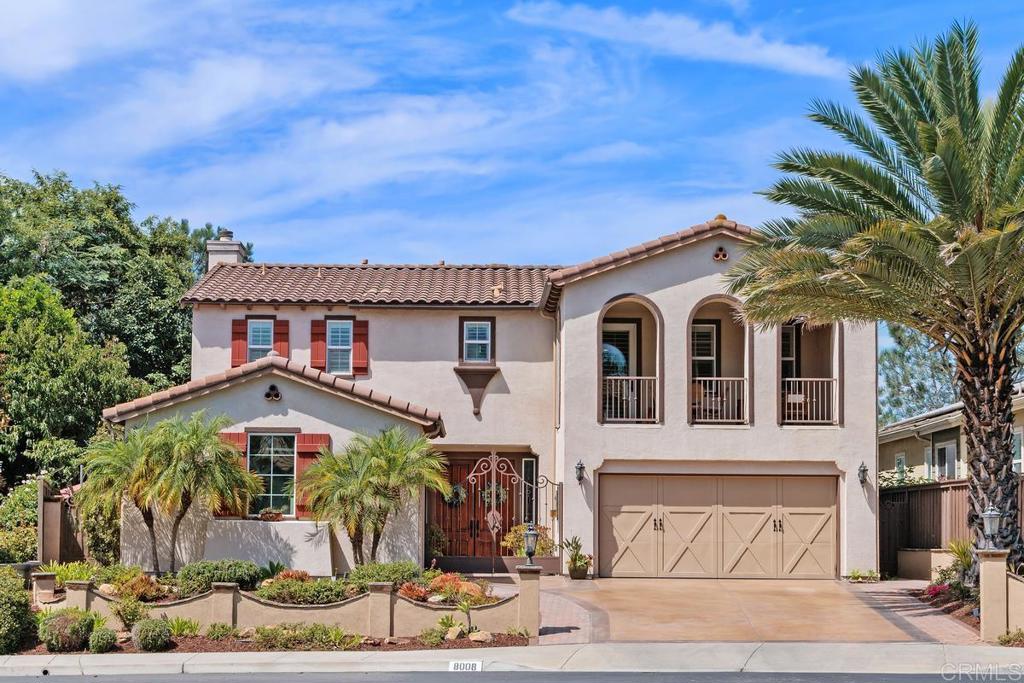 Welcome to your dream home at 8008 Avenida Secreto, nestled in the serene and exclusive community of Carlsbad, CA. This captivating residence offers 3,881 square feet of modern living space, boasting 5 spacious bedrooms and 4.5 luxurious bathrooms, owned solar and a whole house fan perfect for family living and entertaining guests. Step inside to discover newly installed LVP flooring, complemented by plush new carpets in the bedrooms for added comfort. The heart of the home, the kitchen, has been stylishly updated with sleek new counters, a chic backsplash, and modern sinks and fixtures, making it a culinary enthusiast's paradise. Top-of-the-line Wolf appliances and a Sub-Zero refrigerator enhance the kitchen, ensuring you have everything you need at your fingertips. Upstairs, enjoy the tranquility brought by new windows that allow natural light to pour in, creating a warm and inviting ambiance. Four of the bedrooms have en suite bathrooms that have been thoughtfully updated, ensuring a spa-like experience right at home. The property also features beautiful la Cantina doors that take you out to a substantial outdoor space, ideal for hosting summer barbeques or simply enjoying California's beautiful weather. Located in the acclaimed Encinitas Union and San Dieguito Union High School Districts, families will enjoy access to top-rated schools like Mission Estancia Elementary, Diegueno Middle School, and La Costa Canyon High School. Whether you're looking for move-in-ready updates or a community that supports an active lifestyle, 8008 Avenida Secreto is a true hidden gem in coastal North County.