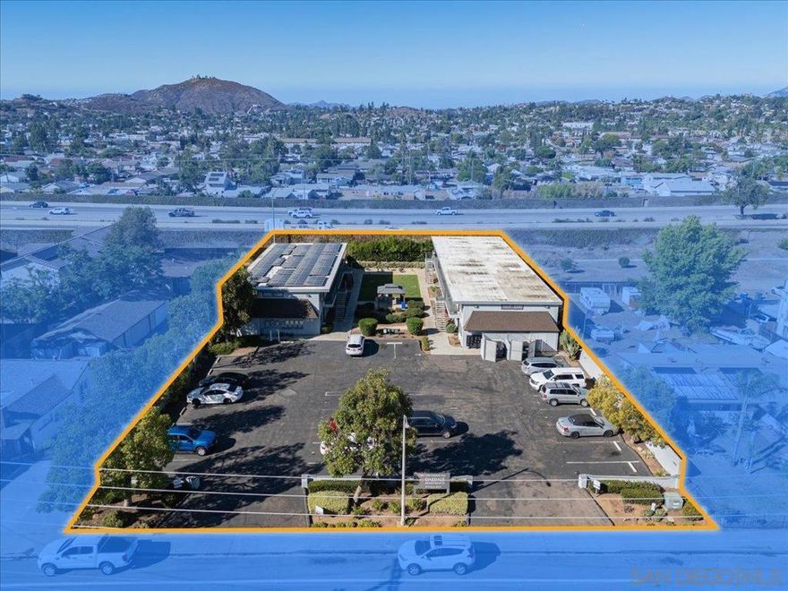 The Oakdale Apartments are a 17-unit apartment complex that consists of two structures totaling 14,756 square feet built in 1982 and situated on a 37,370 square foot lot in the strong rental market of El Cajon. The unit mix consists of one 4 bedroom / 2 bathroom unit, fifteen 2 bedroom / 1 bathroom units, and one 1 bedroom / 1 bathroom unit. The complex features 31 off-street surface parking spaces, solar panels, and the potential for 4 to 8 ADUs. Buyer to verify. The spacious units feature AC wall units, ceiling fans, electric stoves, dishwashers, microwaves, and garbage disposals. The two structures were re-roofed in 2022 and 2023. Solar Panels were installed in 2022 and there was re-routing of the plumbing in 2017. A new owner can benefit from the upside of monetizing the electricity produced from the solar panels in addition to the current water and trash bill backs. Contact Broker for details. DO NOT WALK ON THE PROPERTY OR DISTURB TENANTS.