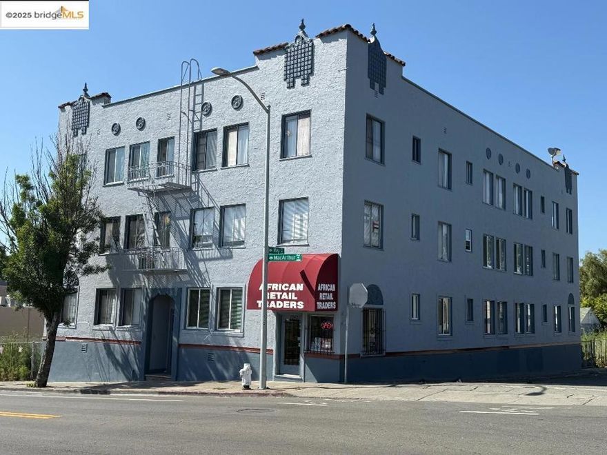 This 18 unit multi-residential building plus 1 commercial storefront was built in 1927 and is located above the 580 Freeway in the bristling Dimond District neighborhood known for its wonderful restaurants, stores, local banks and access to public transportation. Well known Farmer Joe’s Marketplace on Fruitvale Avenue offers fresh produce and has a quality meat market. Nearby are Safeway Market, CVS, and several highly rated cafes. Local residents conveniently have nearly everything within living distance. There’s also carpooling at Fruitvale and Montana Street. Local Dimond Park on Fruitvale offers tennis courts, a pool, and a playground area for children. The property has been under long-term current ownership and has been maintained under professional property management for many years. Over the last 9 years several improvements have been completed.  These improvements include exterior painting, seismic retrofitting, newer roof, newer water heater tank, and newer fire alarm system. Many of the apartments have been renovated including updated kitchens and baths.  The heat to the building is provided through energy efficient boiler located in the basement. There are separate electric meters which are tenant expenses. There is one master water meter which is an owner expense.