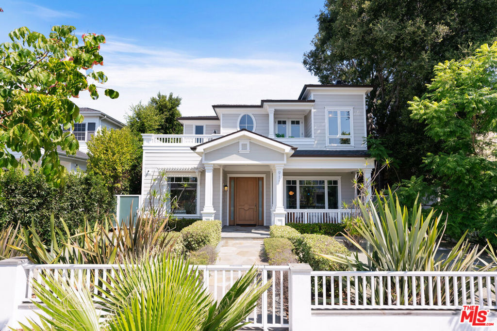 This is what you've been waiting for! This stylish, newly built traditional 5-bedroom, 5.5-bath home, + office on large 7,997 sqft lot, epitomizes elegance and modern comfort, ideally located just one block from vibrant Montana Avenue with its array of charming shops and top-notch restaurants. It's also within walking distance of the award-winning Franklin Elementary, in a family-friendly neighborhood known for its annual block parties. No expense was spared in creating this magnificent masterpiece. Inside, the formal living room features a cozy fireplace, and the dining room is adorned with intricate moldings, setting the tone for the home's refined ambiance. The property boasts five en-suite bedrooms, including a breathtaking primary suite with its own fireplace, a luxurious master bath featuring a spa tub, oversized steam shower, dual vanities, Phylrich fixtures, and stunning his-and-hers walk-in closets. The gourmet kitchen is equipped with top-of-the-line appliances, including a 48-inch Wolf range and hood, Sub-Zero refrigerator, Miele built-in coffee maker, Waterstone faucets, custom wood cabinetry, an oversized marble island with seating, a dine-in kitchen area, and a walk-in pantry, flowing seamlessly into the family room with a fireplace, which opens to the expansive yard with a poolperfect for entertaining. Step outside to a spacious, beautifully landscaped yard with a pristine pool and spa controlled by iAquaLink, ideal for relaxing and hosting outdoor gatherings. Additional features include a dedicated office, a temperature-controlled wine cellar, Restoration Hardware light fixtures, a water filtration and softener system, smart home technology, a camera system, central vacuum, custom wainscoting and woodwork throughout, solid custom doors with crystal pull knobs, fully built-out closets, dual climate control, European oak floors, and more. With a two-car garage, Tesla charger, state-of-the-art technology, and meticulous attention to detail, this timeless yet modern residence is designed for the discerning buyer who values both luxury and location. Imagine leisurely strolls through the lively neighborhood to grab dinner with friends and weekend entertaining. This rare property won't last long!