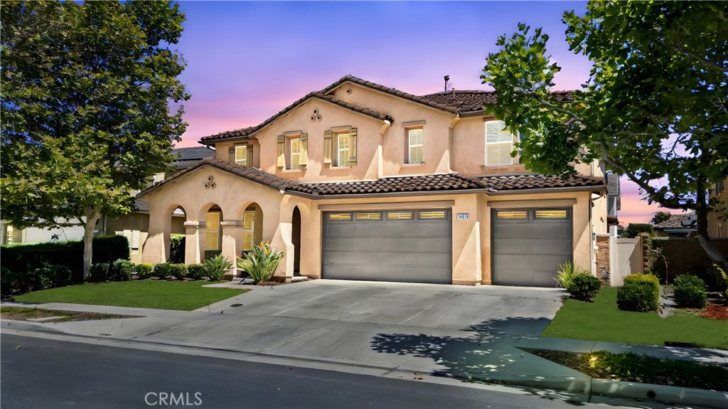 Luxury Living in the Gated Enclave Community. Welcome to the perfect blend of elegance, comfort, and functionality in this beautifully maintained Eastvale home, located in the prestigious gated community of West Haven at Enclave. Spanning an impressive 4,210 sqft, this expansive residence offers 5 bedrooms and 4.5 bathrooms, including three en-suite bedrooms for ultimate privacy and convenience. The thoughtful layout features a private guest suite on the main floor, a spacious upstairs primary suite, a junior suite, and two additional secondary bedrooms. The heart of the home is the bright and airy great room seamlessly connected to a gourmet kitchen complete with a center island, brand new stainless steel appliances, and an abundance of storage—ideal for both everyday living and entertaining. Enjoy numerous upgrades including fresh interior paint, new energy-efficient LED lighting throughout, new carpet, and upgraded wood flooring on the main level. A 3-car garage, extra-wide driveway, and ample guest parking along the community’s tree-lined streets add to the home’s exceptional functionality. Residents enjoy access to resort-style amenities including a sparkling pool, relaxing spa, clubhouse, and meticulously maintained grounds—all within a secure, gated neighborhood near top-rated schools, scenic parks, shopping centers, and major freeways.