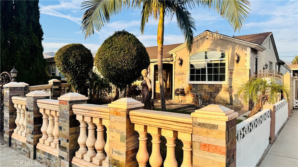 Presenting a warm, inviting and beautiful property located in the highly sough for City of Burbank. As you approach the property you will be greeted to the beautiful front yard with antique style pillar fencing, 3 car driveway, porch and lavish greenery. The exterior of the home is covered in beautiful natural stone tiles which also saves energy during summer. It is used throughout the property and backyard which gives a unique touch.
Highlights of the main home:
3 bed, 2.5 bath,
2,000 sq ft
An expansive living area which is ideal for entertaining and provides separation of dining area, living room, etc. You will appreciate the high tray ceilings throughout the home, designer kitchen, and an abundance of artificial and natural lighting which makes the home feel airy and open. The home was thoughtfully designed with elegant colors and finishes featuring Italian tile flooring. Some cool features to point out are the ambient lighting in the central bathroom, kitchen and primary bedroom. The central bathroom also features an in ceiling blutooth speaker to get your groove on. As you step foot into the backyard, there are tall vine hedges that go toward the rear of the property which gives privacy and a large gazebo with vaulted ceilings where you can relax and unwind. There is a outdoor kitchen area with space for a grill with natural gas line, and a sink.
Recreational Structure:
1 bedroom, 1 bathroom, 680 sq ft. Equipped with ac unit, washer/dryer hookup, gas range and microwave, refrigerator not included. This secondary unit can be utilized in many ways like a gathering area, space for a small home business, or even a place to stay for guests and extended family. There is also a small yard behind the structure, with a storage shed.
Tenant pays all utilities.