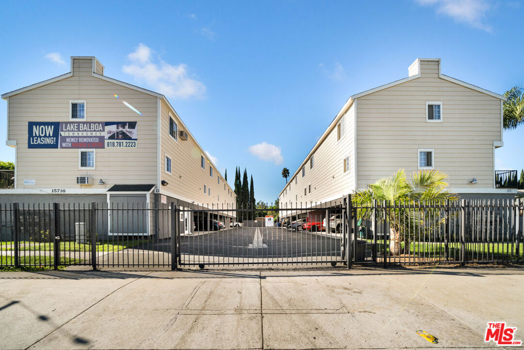 We are proud to present the Lake Balboa Townhomes, located at 15716 Saticoy Street, Van Nuys, CA, in a very desirable rental pocket of the Lake Balboa neighborhood. This very large 1.05 acre lot has 5 separate buildings on it, and is located on the corner of Saticoy Street and Haskell Avenue. Also, the property does not need any soft story retrofitting, saving the buyer a large cost that many other buildings throughout Los Angeles need.This 42-unit multifamily offering has (41) 2-story townhome units and (1) standard flat unit , and it presents a great unit mix of (30) 1 Bed / 1 Bath units and (12) 2 Bed / 2 Bath units, with the average unit size being approximately 750 square feet. In 2019, the Seller installed washer & dryers into all 42 units (with permits) and completely renovated 31 of the 42 units (74% of the units are renovated). Furthermore, all of the units come with their own wall A/C unit, a personal balcony or patio, carpeted and hardwood floors, walk-in closets, ceiling fans, cable and satellite ready, vertical blinds, and stocked with a full suite of modern appliances. Also in 2019, the Seller spent a significant amount of money renovating many of the major systems, including replacing the roofs with all new shingles and with title 24 compliant cool roof products, upgrading the plumbing, upgrading and replacing the electrical systems, replacing the stairways with new guard railing, all new soffits, and installing 42 new earthquake gas shutoff valves. All of the aforementioned work was done properly with permits through LADBS. Please reach out to us for a copy of the LA permit records.The property offers an array of common area amenities for the tenants including a state of the art fitness center, recently renovated leasing office, ample assigned parking for the tenants and extra spots for guest parking, a picnic area with a BBQ, a dog run, a play area for the kids, and provides the tenants peace of mind security with gated entrances and 24 hour security systems covering the property. The investor who buys this property will have the opportunity to increase the gross rental income by an estimated 20% by increasing the rents on the current units to the max allowed by AB-1482 (5% + CPI), and also by renovating the remaining 11 non-renovated units and re-leasing those at market rates. The buyer can further add value by decreasing the expenses. Since all of the tenants currently have RUBS in their lease, the buyer could receive most of the utility expenses back from the tenants through the RUBS program.Another great value add opportunity for this property is to add units through the new California ADU ordinance. The most obvious and cheapest way to add a couple of units would be to convert the gym and leasing office into ADUs, quickly turning this into a 44 unit property. Mathematically, the new ADU ordinance would allow for a maximum of 12 additional units to be added to this property, however the buyer must consult with their own professionals to determine the most amount of ADUs that can be practically added.Lastly, with this offering's strong in-place income, a qualified buyer/borrower would be able to receive a very attractive interest only loan in the amount of $8.7M (60% LTV) with a very attractive 3.10% interest only rate. With this loan quote that we received from our in-house capital corporation, the buyer would achieve an immediate 6.0% cash-on-cash return on their $5.8M down payment, and have the ability to get their cash-on-cash return over 9.5% in the future by getting all units to market rents and getting the property's expenses down through RUBS.This rare offering is perfect for any investor, whether you are a value-add buyer looking to capitalize on upside potential in rents and add more units through the ADU ordinance, or if you are a passive investor looking for a mostly renovated, easy and inexpensive to manage property with strong in-place income.