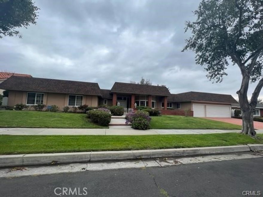 Prestigious Devonshire Highlands sprawling single story pool home. 4100 sq ft on a 17000 sq ft lot with 5 bedrooms and 3.5 baths.  This home has it all, tall ceilings, 2 bedroom wings, extra spacious living areas.  The living areas are king sized and provide an awesome space for privacy, work from home or just lots of options! Spectacular Formal Dining Room with built -ins, Enormous Family Room with wet bar, conversation pit, wood beamed ceilings and French Doors. Remodeled kitchen  with stunning quartz counter tops and storage galore.  This is a must see home. Just renovated, mostly new flooring, and lots of bathrooms.  Triple car garage and huge laundry room. Pride of ownership neighborhood, culdesac location and yet walkable to the Northridge Fashion Center and seasonal Farmers Market.  Newly renovated, sparkling pool, covered patio and grassy area too.
