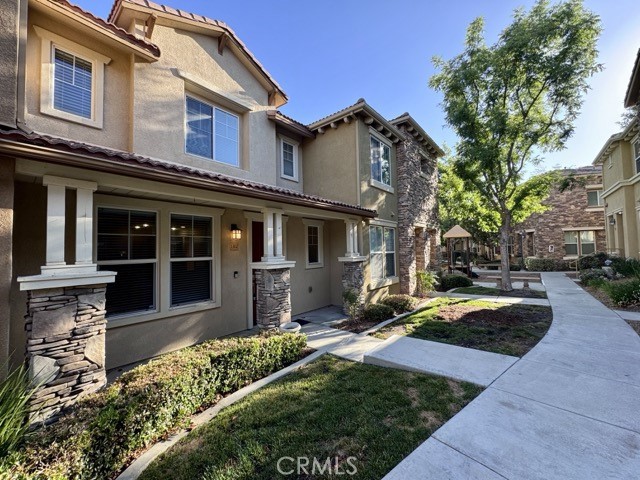 This beautiful condo is nestled in the gated Brookview Terrace Community of Canyon Hills. Coming inside you're greeted by a light and neutral paint scheme, a combination of tile and carpet flooring and an open concept with a seamless flow from the living room to the dining room and kitchen. The kitchen is highlighted with newly painted cabinets, black appliances, and granite countertops. The main floor also features a half bathroom, storage closet and direct access to the two-car garage! Up the stairs you will find both bedrooms, each with an attached bathroom! The master bedroom is the first room located on your left after coming up the stairs and is a great size with lots of natural light and features an attached master bathroom with dual sinks, a vanity area, soaking tub, walk in shower and a huge walk-in closet! The bathroom features upgrades such as newly painted cabinets and modern light fixtures! Right outside the master bedroom is a built-in desk, granting a perfect working/studying space. The laundry room is conveniently located on the second floor and has cabinets for storage, Washer and Dryer are included with the rental! The second bedroom is located at the end of the hallway and features an attached bathroom with a single vanity sink and a shower/tub combination. The Brookeview community has tons to offer including a pool, spa, sauna (wet & dry), gym and clubhouse, all for you to enjoy, and is conveniently located near schools, parks, shopping, dining and entertainment!