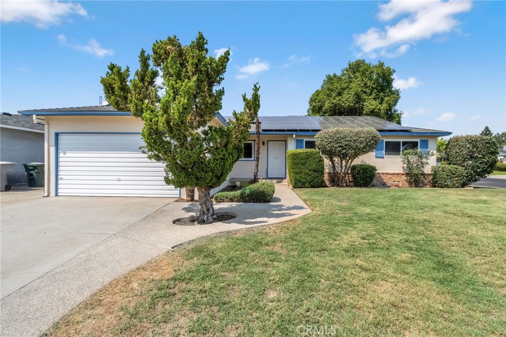 Welcome to this spacious 4-bedroom, 2-bath home located on a large corner lot with a shed and lots of parking in a desirable Clovis neighborhood. This move-in-ready home features fresh interior paint, repaired stucco, new carpet, and energy-saving solar panels. The exterior has been cleaned and updated, with a yard equipped with sprinklers for easy upkeep. Enjoy the beauty of mature fruit trees and gorgeous rose bushes, adding charm to the outdoor space. The oversized great room is perfect for relaxing by the cozy fireplace or entertaining guests. Plus, the sunroom offers additional space for enjoying the outdoors year-round. With a flexible layout, this home offers plenty of potential and is ready for you to make it your own. Please note, this property will require a Trust Advisory. Don't miss out on this fantastic opportunity contact your Realtor today to schedule a private showing!