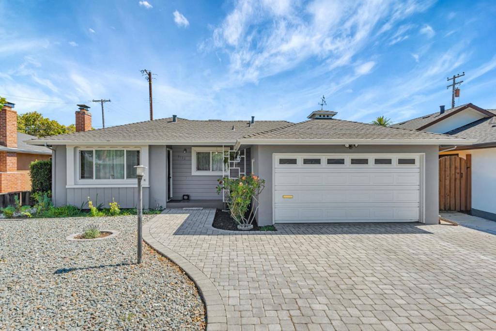 Discover the perfect blend of modern upgrades and everyday comfort in this beautifully updated 3-bedroom, 2-bathroom Santa Clara home, ideally located in the desirable Lawrence Meadows neighborhood. Spanning 1,240 Sq. Ft., the home features a Family room with a classic fireplace that opens to a newly added covered patio with a concrete floor perfect for indoor-outdoor living. The remodeled kitchen offers granite countertops, a built-in oven and range, dishwasher, tile flooring, and recessed lighting, while both bathrooms have been tastefully renovated. Additional improvements include laminate flooring throughout, freshly painted interior, double-pane windows, a newer roof, newer grounded electrical panel, newer water heater, newer Lift Master garage door opener, and a paver driveway leading to a 2-car garage with automatic opener. The private backyard includes mature fruit trees and room to relax or entertain. With low Santa Clara utilities and a prime location near freeways, Apple, Nvidia, Costco, shopping, and dining.