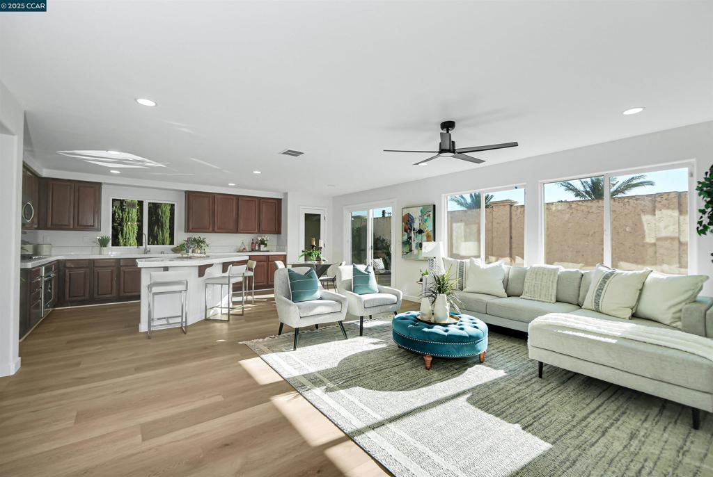(Motivated Seller!) Welcome home to this freshly renovated gem, peacefully tucked on a private court in the heart of Lathrop. Flooded with natural light, it greets you with wide-plank floors, recessed lighting, and fresh interior paint for a warm, modern feel. The flexible layout features a downstairs bedroom for guests or multigenerational living and an open-concept main level for effortless everyday life. Upstairs, a versatile loft pairs with a convenient laundry room and an oversized primary suite. All this just minutes from Sprouts, Target, In-N-Out, Chick-fil-A, Chipotle, neighborhood parks, and well-regarded schools, with quick access to I-5/205/120. Lathrop is one of California’s fastest-growing cities - offering everyday convenience today and long-term upside for tomorrow.