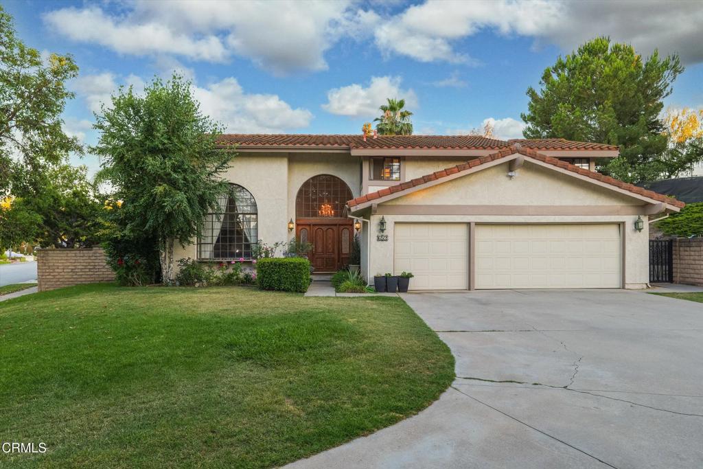 Looking for a home for large family this is a must see. 4 ample size bedrooms. Master bedroom has an en-suite. All bedrooms upstairs. Downstairs has living room, dining room kitchen. dining room and family room. Large back yard with a Pool and Spa. There is a large cemented area that can be converted to a Pickle Ball or Basketball court. Parking for RV or multiple vehicles.