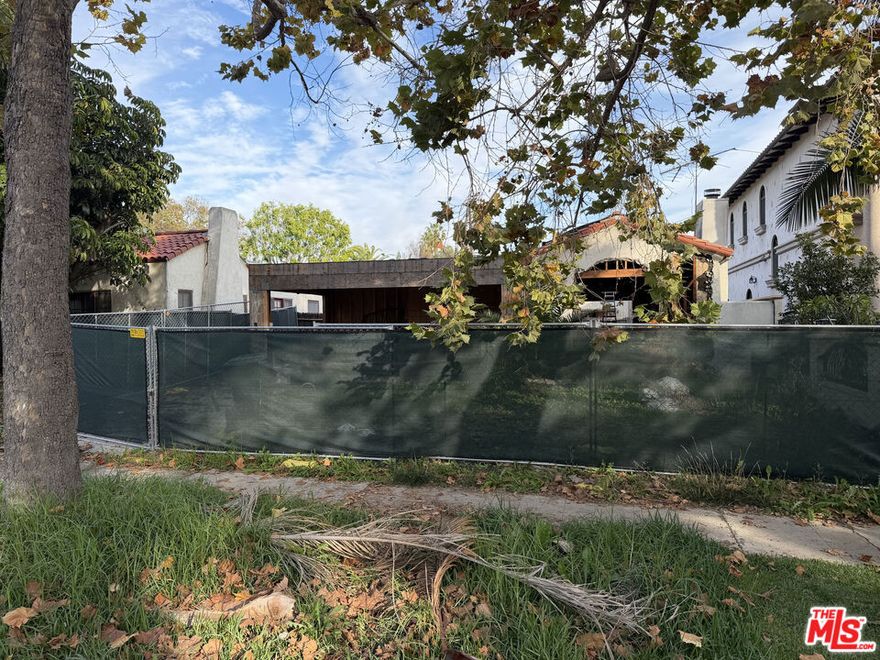 Incredible opportunity to build your own dream property located on one of the finest streets in Beverly Grove. Close to many shops and locales on an incredible tree lined street. Sold for land value with structure in place that buyer may or may not utilize. Seller financing available to qualified buyers.