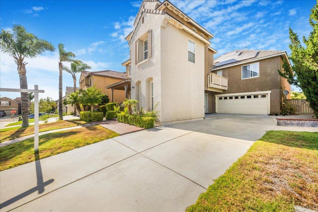 Welcome to this beautifully designed 3,777 sq. ft. home featuring 5 bedrooms and 3.5 bathrooms. Enjoy big savings with a fully OWNED SOLAR system and low HOA. The main level offers two living areas, including one with a cozy fireplace, plus formal dining and a versatile office or guest room. Upstairs, you’ll find four spacious bedrooms, including a luxurious primary suite with dual closets, and a generous bonus room. The third floor is perfect for guests or multigenerational living, complete with its own bedroom, full bath, and loft. Take in the views from the second-floor patio and unwind in the low-maintenance backyard featuring a tranquil pond. Stay comfortable year-round with individual AC and heating controls on each floor. Located near top-rated schools, dining, and freeway access—this home blends style, space, and smart living!