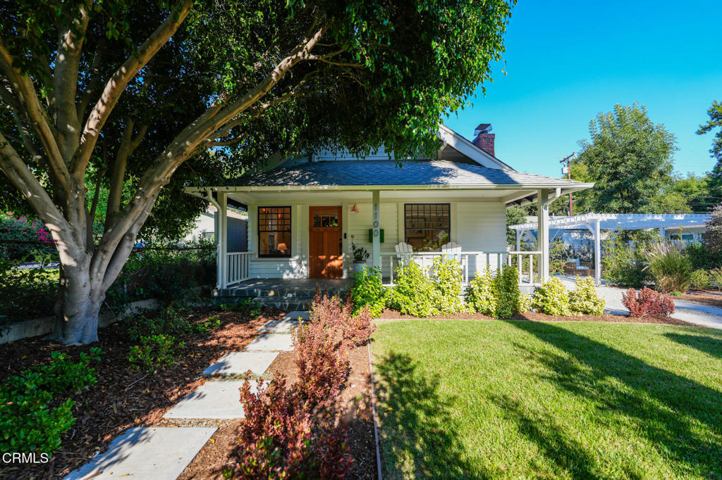 A 1906 California Cottage Reimagined for Modern Living.Tucked into the heart of South Pasadena, just steps from the city's beloved boutiques, eateries, wine bars, and its iconic Farmers Market, this exquisitely reimagined 1906 California cottage blends timeless charm with an elevated, design-forward sensibility. Fully remodeled from the ground up, every inch of this home speaks to craftsmanship, artistry, and an eye for both detail and livability.The main residence offers three bedrooms and two baths, wrapped in warmth with European oak floors, abundant natural light, and an original, refurbished fireplace that anchors the living space with a touch of history. The stunning chef's kitchen combines style and function, opening to dining and living areas for effortless entertaining. The primary suite is a private retreat, complete with a luxurious en suite bath featuring a double vanity, skylit walk-in shower, and generous walk-in closet. A dedicated laundry room is thoughtfully placed off the suite, leading to a secluded outdoor patio where a gently bubbling fountain sets a serene tone.Beyond the main house lies an impressive two-bedroom, one-bath accessory dwelling unit with its own full kitchen, dining area, and laundry--ideal for guests, extended family, or additional income. The ADU opens to its own private courtyard with a fountain and lounge, plus a secluded patio perfect for al fresco dining.The outdoor living spaces are a masterclass in California coastal lifestyle--tree-draped dining areas, a romantic pergola that doubles as a shaded lounge or covered parking, an inviting fire pit, and landscaping reminiscent of Montecito and Santa Barbara. Meandering pathways, mature plantings, and layered greenery create a sense of escape, while still being moments from top-rated schools (elementary through high school), parks, and all the cultural charm South Pasadena is known for.This is more than a home--it's a fully realized vision of Southern California living: historic character, modern luxury, and a connection to community, all in one rare and remarkable property.