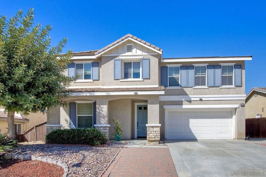 Welcome to 36029 Mustang Spirit Ln. in Wildomar! This 5-bedroom, 3-bath home features a bright open floor plan with formal living and dining rooms, plus a spacious family room and kitchen. One bedroom is conveniently downstairs, with four more, a loft, and laundry upstairs. Enjoy energy-saving solar, brand new flooring, new baseboards, fresh paint. Relax in the backyard with beautiful open views—perfect for entertaining or unwinding at home.