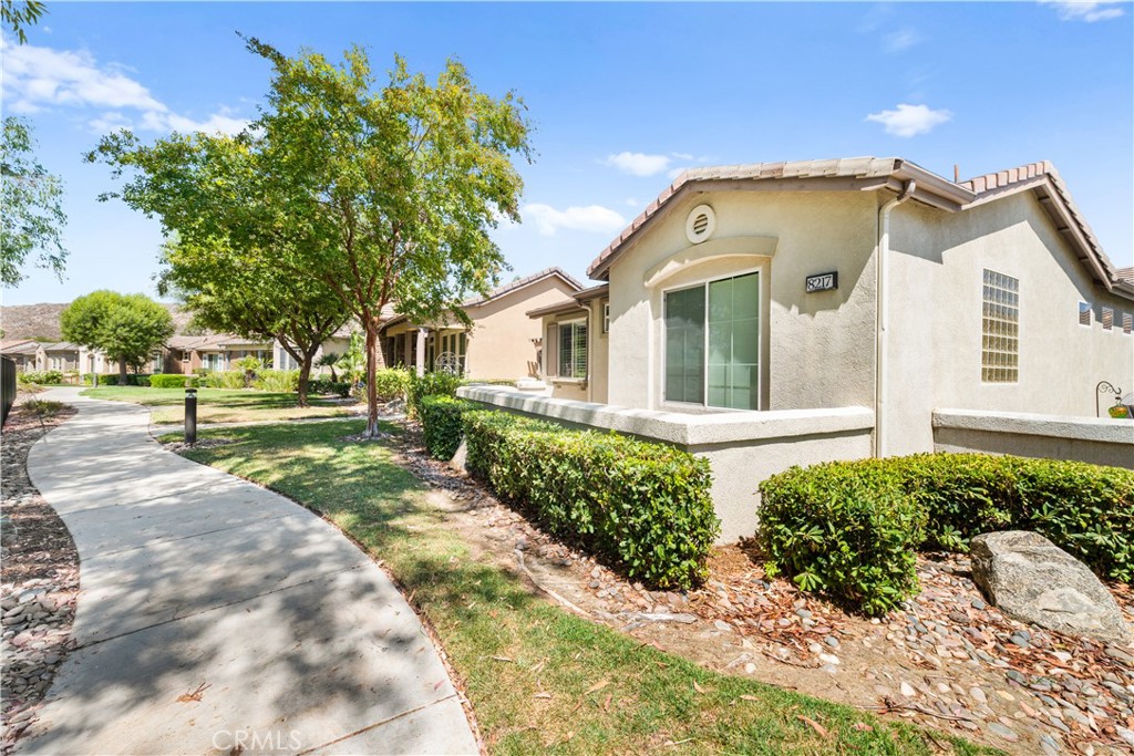 Darling upgraded 2 bedroom, 2 bathroom home in the Four Seasons of Hemet ON THE GOLF COURSE is now available! No golf balls have hit this home since 2005 so you're safe...you do have a great view with mature trees giving lots of shade! This home has a great upgraded covered patio with fire pit and water feature which is perfect for an outdoor living room. Nothing to do here except move in! Gorgeous home and the amenities are almost endless. Even the landscape maintenance is taken care of! Must be 55+ to live here with some exceptions. Call today!