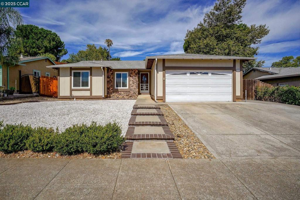 Open House Sunday 7/27 @ 1:30 - 4:00 Don’t miss this beautifully maintained 3-bedroom, 2-bath home located in a highly sought-after Pittsburg neighborhood! Step into a spacious living room featuring vaulted ceilings and a cozy fireplace with a Whitfield pellet stove. The light and bright kitchen boasts granite countertops and includes a refrigerator—perfect for any home chef. Freshly painted inside and out, this home also features dual-pane windows with stylish faux blinds, newer central A/C and furnace, and a whole-house fan to keep you comfortable year-round. The interior showcases maple vinyl plank flooring and brand-new neutral carpet with padding. Enjoy the convenience of an interior laundry room with washer and dryer included, as well as a 2-car attached garage with roll-up door and automatic opener. Both bathrooms are updated with granite-top vanities. Relax or entertain in the private backyard featuring a low-maintenance Trek deck and no immediate rear neighbors. There’s even side access with gated RV or boat parking. Located close to Highway 4 and shopping for an easy commute and everyday convenience—this home has it all!