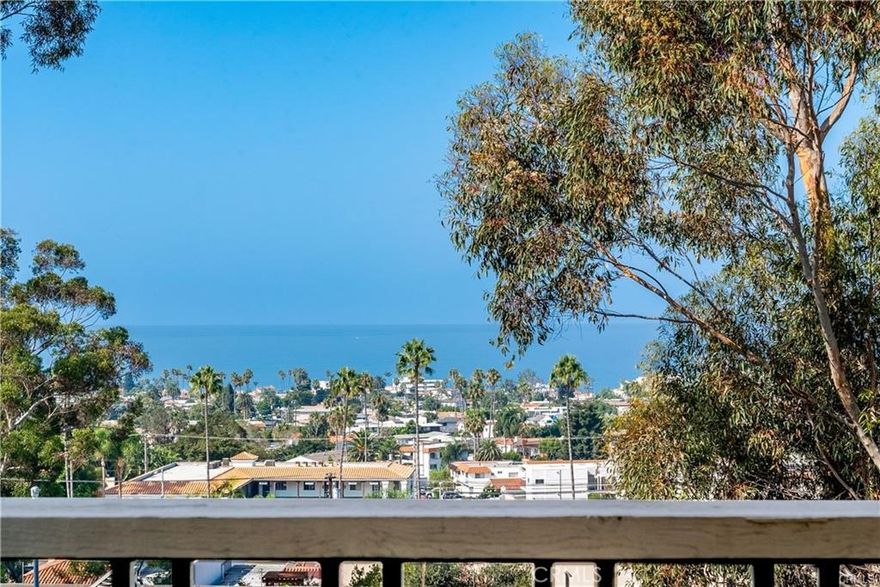 BEAUTIFUL OCEAN VIEWS abound in this updated 3 bedroom Townhome located in the highly sought after Seaview Townhomes community of San Clemente. Upon entry through the welcoming foyer, you step down to a spacious living room with gas fireplace and an updated kitchen complete with stainless appliances, granite countertops, updated flooring and recessed lighting. A large glass enclosed back patio allows you to unwind at the end of your day as you watch the beautiful sunsets fading behind Catalina Island. When you make your way to the primary bedroom, you will find a romantic fireplace and extra balcony with magnificent ocean views. The upstairs bedroom could also be turned into an office with more incredible views of the Pacific Ocean. The association includes access to an in-ground pool and spa alongside a picnic area and tennis court for optimal entertaining. The location of this home allows you the freedom to walk to San Clemente's famous Downtown for shopping and to enjoy its fine restaurants.