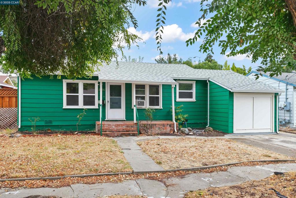 This classic Old Concord single family home is located in a prime, established neighborhood. 3 bedrooms and 2 baths with extra living space from a finished room behind the garage (not included in tax record sq ft). Enjoy a spacious, private flat backyard with patio area. Some dual pane windows, some luxury vinyl plank flooring, stainless kitchen appliances, and inside laundry room. The one car garage is currently being used for storage - would need new garage door installed for car access. A wonderful Buyer opportunity to make it your own or for investor rental property. Conveniently located near Downtown Concord, BART, shopping and restaurants and medical buildings.