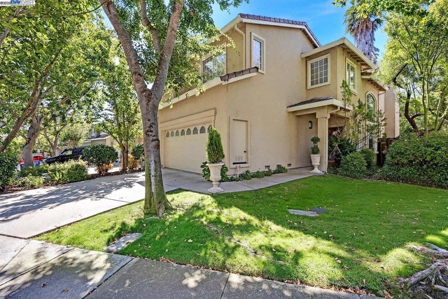 Nestled within the highly sought-after Canyon Park community of San Ramon, this elegant townhouse blends comfort, style, and convenience. The inviting floor plan is filled with natural light, showcasing vaulted ceilings in the formal living room and a graceful dining area perfect for entertaining. A warm family room opens to a lush private backyard adorned with roses, Meyer lemon, blood orange, grapefruit and fig trees—an ideal retreat for outdoor enjoyment. The eat-in kitchen is both functional and refined, featuring stainless steel appliances. Rich hardwood floors span the main level, enhancing the home’s modern charm, while a two-car garage adds everyday ease. Thoughtful updates throughout make this residence truly turnkey. Enjoy the benefit of a low HOA that covers front exterior landscaping and access to the community pool. Perfectly positioned near trails, parks, and the 680 freeway, the home also offers quick access to San Ramon’s vibrant City Center with its dining, shopping, and entertainment.