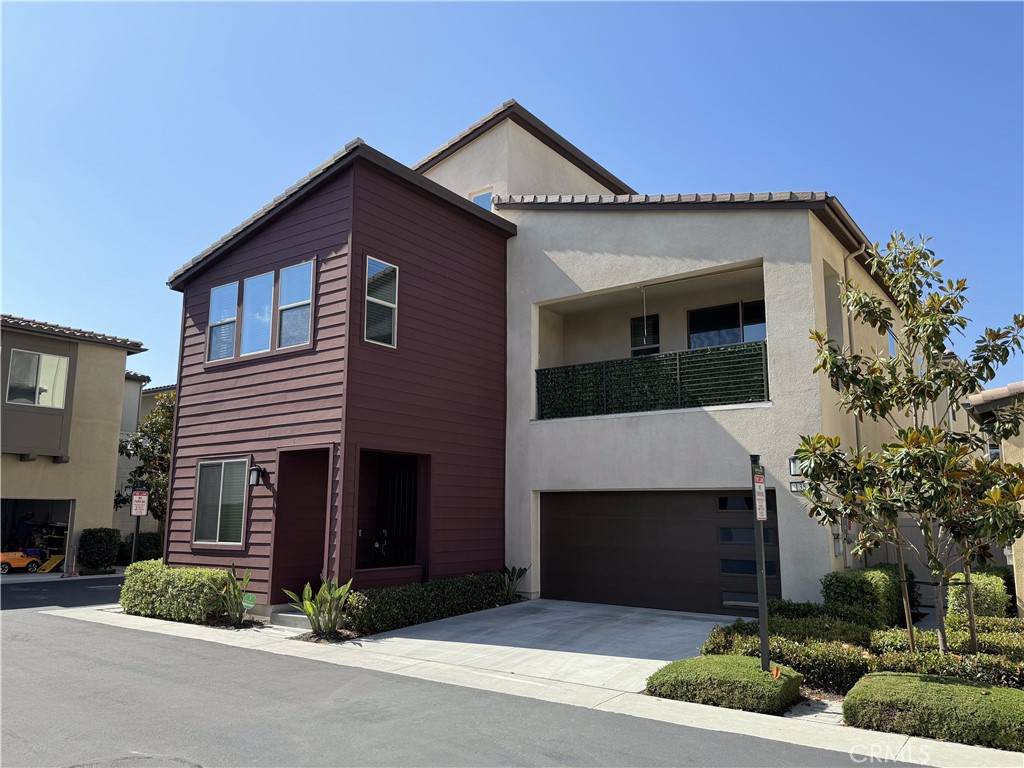 Beautifully upgraded home located in the sought-after Castellon neighborhood of Serrano Summit. This residence features luxury vinyl wood-style flooring, custom paint, smart home features, tankless water heater, and leased solar panels.
The open floor plan includes a great room, dining area, and modern kitchen with quartz countertops, shaker-style cabinetry, upgraded backsplash, and GE Café stainless steel appliances. Sliding doors open to a private tiled patio with mature landscaping.
The first floor offers a guest bedroom/office with full bath. Upstairs, the primary suite includes a spa-inspired bath with soaking tub, dual vanities, walk-in shower, large walk-in closet, and a covered balcony with custom sun blinds. A secondary bedroom, loft, and laundry are also located on the second level. The third floor features a spacious bonus room with half bath, built-in cabinets, and mini refrigerator.
Additional highlights include a two-car attached garage with storage racks and HOA-maintained front landscaping. Community amenities include clubhouse, resort-style pool, spa, pickleball courts, barbecue areas, and parks. No Mello-Roos. Conveniently located near Irvine, Great Park, and Spectrum.