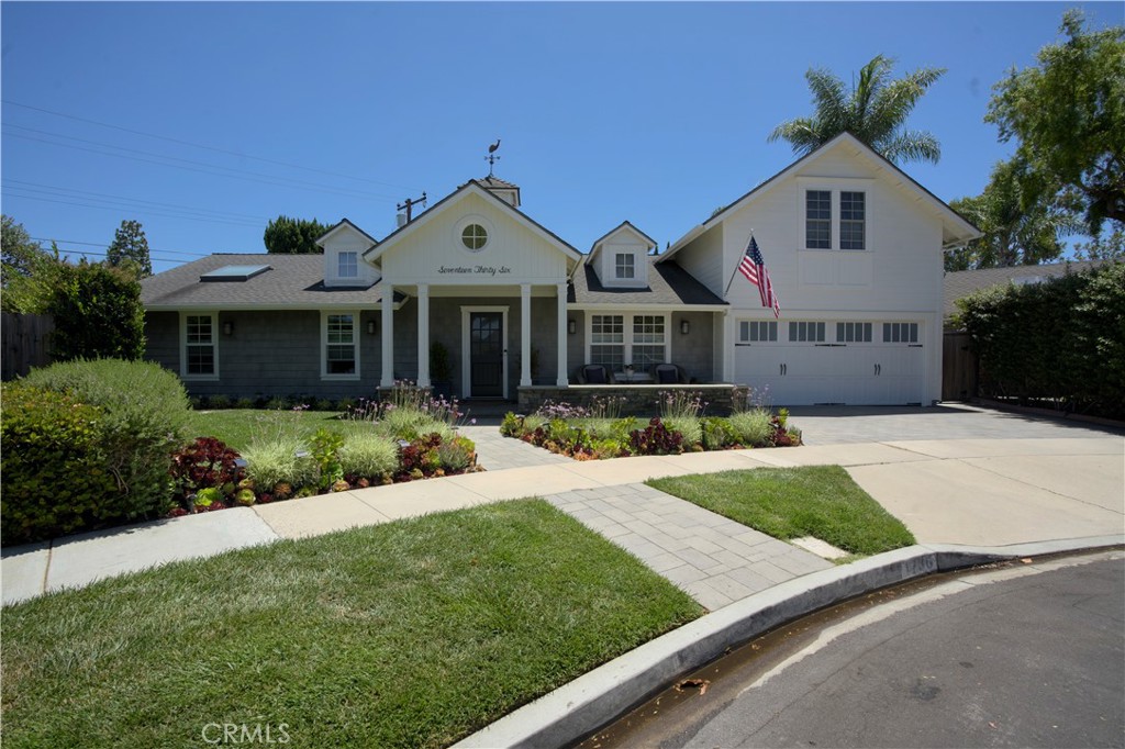 This beautifully remodeled residence nestled in Newport Beach’s Bonnie Bay Highlands neighborhood has been thoughtfully expanded from its original 2,352 sf to its current 2,816 sf. Positioned at the end of a quiet cul-de-sac, offering 4 bedrooms, plus a bonus room, and 3 bathrooms. The remodel was designed to provide a living space focused on quality of life, with emphasis on energy efficiency, zero wasted space and utilizing the latest technology in every aspect of the home improvement process-electrical, plumbing, heating and cooling. There is an abundance of space and natural light throughout with a large family room, living room, dining area, high vaulted ceilings and 2 custom stone fireplaces.
The property boasts an expanded architectural designed kitchen, including a generous breakfast nook and butler’s pantry immediately adjacent. A true chef’s dream with its M-Series Wolf oven, convection gourmet style microwave, Dacor 5-burner gas cooktop and warming drawer. Clean up is a breeze with a Kohler sink and faucet, including Bosch dishwashers on either side, yes two dishwashers.
Kitchens are nice, but the true selling point is the four sets of Panoramic Doors that Slide, Pivot and Stack at the courtyard and the covered patio areas in the back of the home that open seamlessly to provide an indoor-outdoor living experience that must be seen to believe. As you enter the backyard your eyes are immediately drawn to the impressive pool and spa, which features Travertine Coping around the perimeter with Glass Tile backsplash, there is a large baja shelf for the little ones to play; the spa is large enough for 10 guests and the pool is great for laps training.
The inside of the home feels like a comfortable resort area, configured with 4 bedrooms and an upstairs office, which can be converted into a fifth bedroom. The upstairs primary bedroom includes a generous walk-in closet, with built in cabinetry, the on-suite bathroom has a stained-glass pocket door, with vanity marble countertop that includes two sinks, lots of drawers and bottom storage area for your needs.
The front of the home has excellent curb appeal with features that include wrap-around seat wall front patio with large, covered entryway and beautiful succulents surrounding the belgard pavers used for the pathway and driveway.The side backyard has two 65-year-old organic trees (Key Lime Tree and Meyers Lemon Tree) that provide fruit year round.
