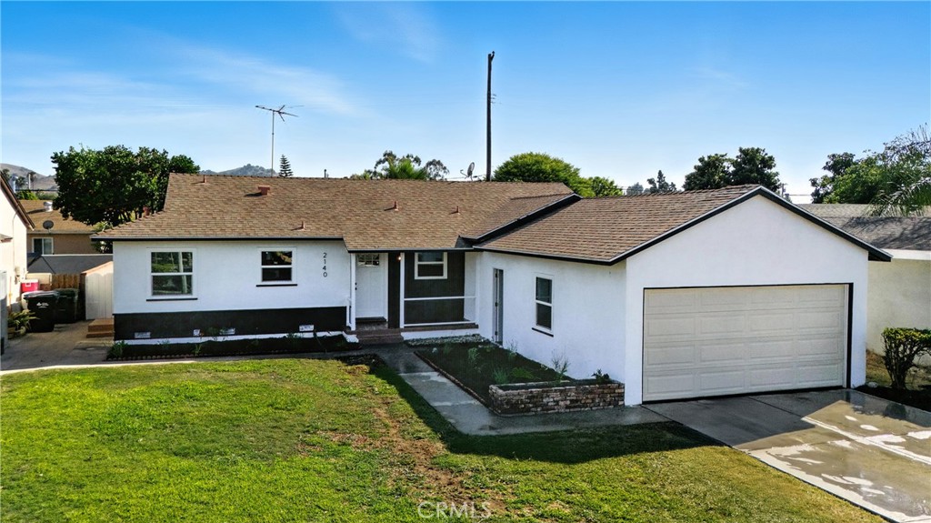 Beautifully Remodeled Home in the City of Pomona! This stunning home offers 1,546 square feet of living space and features 3 spacious bedrooms, 2 updated bathrooms, a dining area, office space, an indoor laundry room, and a large family room with direct access to the backyard—perfect for entertaining! Enjoy an open floor plan with a modern kitchen that includes brand-new cabinets with soft-close drawers and doors, beautiful quartz countertops, new stainless steel appliances, a stylish backsplash, recessed lighting, and new water-resistant laminate flooring throughout the house. Both bathrooms have been elegantly renovated with a sleek, modern design. Other great features include a generously sized backyard with fruit trees, brand-new sod, and a sprinkler system—perfect for summer barbecues! Additional upgrades include all-new interior and exterior doors, fresh interior and exterior paint, new PEX water lines, dual-pane windows, and a completely new HVAC system. Conveniently located near Cal Poly Pomona, the Fairplex, local parks, the 10, 57, and 71 freeways, and shopping centers. It’s also within walking distance of both the high school and middle school. A must-see!