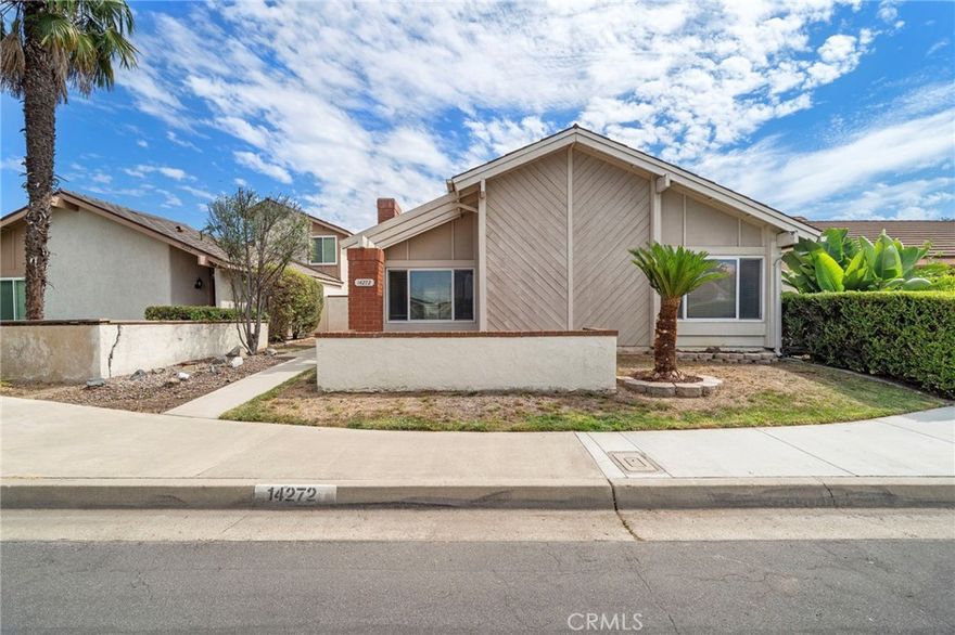 Find unlimited potential in this single-story home offering 3 bedrooms, 2 bathrooms, and attached two-car direct access garage.  Features include vaulted ceilings, cozy fireplace in the living room, dual paned vinyl windows, multiple ceiling fans, and an atrium and large private side yard that allow for plenty of natural sunlight!  Enjoy neighborhood amenities such as pool and spa, playground, and multiple tennis/pickleball and basketball courts!  Great location with an abundance of dining and shopping options nearby at The District and The Market Place centers, plus close access to the 5 and 55 freeways!