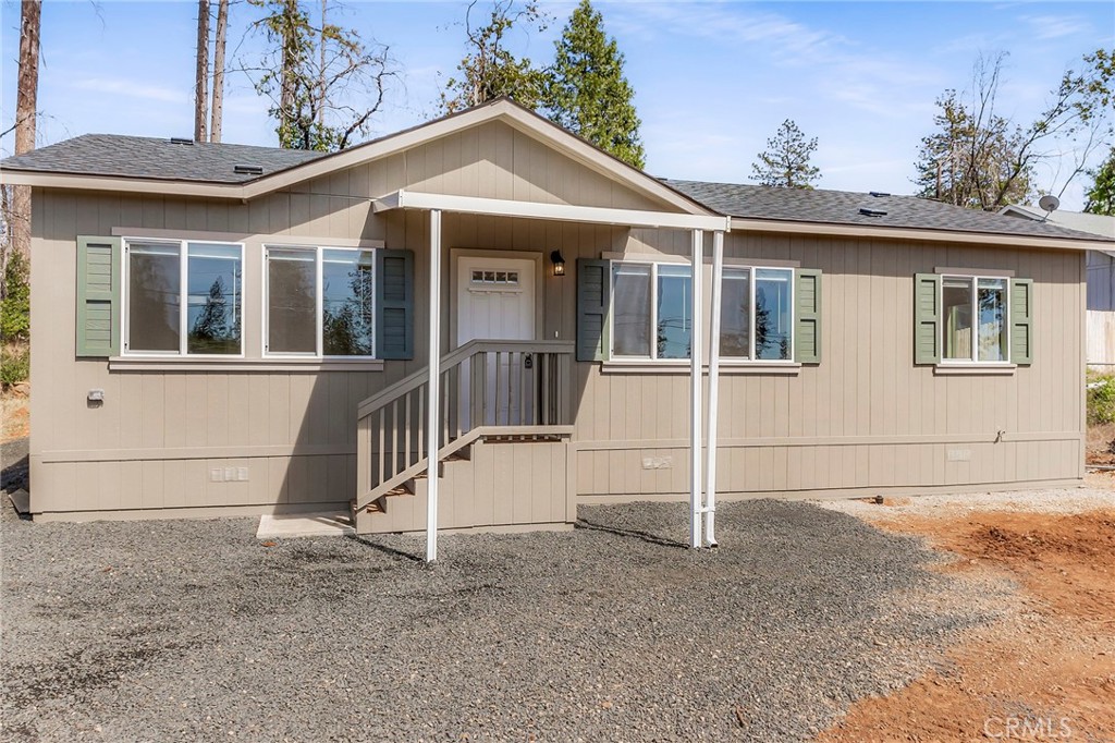 An affordable home opportunity awaits you in a wonderful Paradise Ca. location! This charming home features a desirable split-bedroom floorplan with two full bathrooms, and an interior laundry area for added convenience. The kitchen offers stainless steel appliances, a center island, stylish farm-style sink, and ample cabinetry for storage. Situated on a nicely sized 0.28 acre lot, the property offers room for outdoor enjoyment, gardening, or future improvements. Whether you're a first-time buyer, downsizing, or seeking an investment property, this home presents a wonderful opportunity in a convenient location, with easy access to local amenities, paved bike trail, schools and shopping. Agent counts two bedrooms and a den, buyers to verify.