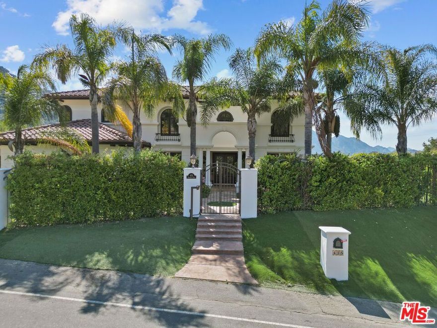 A Mountain View Oasis, only minutes from the beaches of Malibu! This 6 bedroom Estate offers everything you could ever want for you and your family. A Huge property with beach entry  solar heated pool, spa, waterslide, swim up bar, an authentic Palapas plus a BBQ area, childrens play area with equipment, a walking track around ther property, RV parking and an attached Guest Unit.( without benefit of permit) This amazing home features soaring ceilings, walls of glass, an oversized Gourmet kitchen with a massive center Island ... all overlooking the tropical pool area and Santa Monica Mountains. With views from most rooms, this home is oppulent, yet warm, chic , yet comfortable, palatial and cozy. It offers a formal living and dining room, a den, a large homeowork area, 4 ensuite bedrooms and a Primary Suite, that sets a new gold standard. Luxury amenities such as soaking tub, dual vanities,  his and her closets,  fireplace and views that go on forever. So whether you plan on doing some formal entertaining or simply hanging with the kids, you have plenty of room to enjoy it all with approximately 5000 sq ft of living space on a huge fully gated acre plus lot to call your own. Sitting in private and lush Monte Nido,  this tranquil private neighborhood is a short drive to the center of Malibu and all it has to offer. Shopping, dining, beaches, hiking ... all are at your fingertips. Monte Nido is known as a family neighborhood with many community activities and some compare it to Mayberry!  Perfect for a real rural feeling with all the modern amenities.