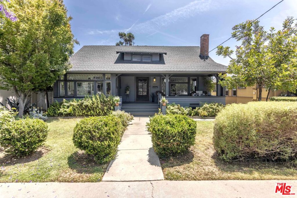 Upon entering the custom-designed front door, one can sense the rich 100+ year history of this magnificent craftsman-style California bungalow 5BD/2BA two-story home. Carefully preserved are many of its elegant original windows, built-ins, and ceiling beams. Situated midway between Los Feliz Village on Vermont and the trendy Hillhurst restaurant row, 4534 Russell is a deep-rooted classic home featuring original oak floors, a cozy sunroom, ample storage space, a rear laundry/mudroom, and 9-ft ceilings throughout the lower level including the kitchen which features a classic O'Keefe and Merrit stove. Not included in the square footage is the spacious second-level walk-in attic which spans the width of the home and offers numerous possibilities: playroom, storage area, or build-out. Other highlights include a recently painted interior, an original built-in china cabinet, a 2-car garage with automatic door, breakfast deck overlooking the back yard, and a grand front porch untouched by time with a view of Griffith Observatory.