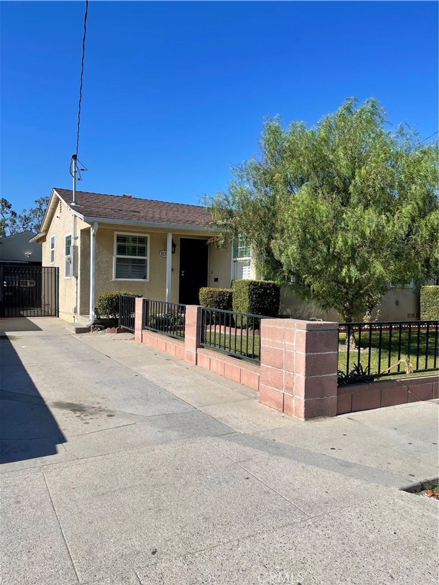 Welcome to this Beautiful Move in Ready and Well Maintained 3 bedrooms,1 bath Home. Beautiful, landscaped backyard surrounded by fruiting lemon & avocado trees, and a covered patio behind the garage with plenty of room for relaxing and entertaining, to enjoy with your Family and Friends, double Garage with additional extra space in the back, gated driveway with plenty of room for 3 cars.  Don't miss out this opportunity to make it your own!
