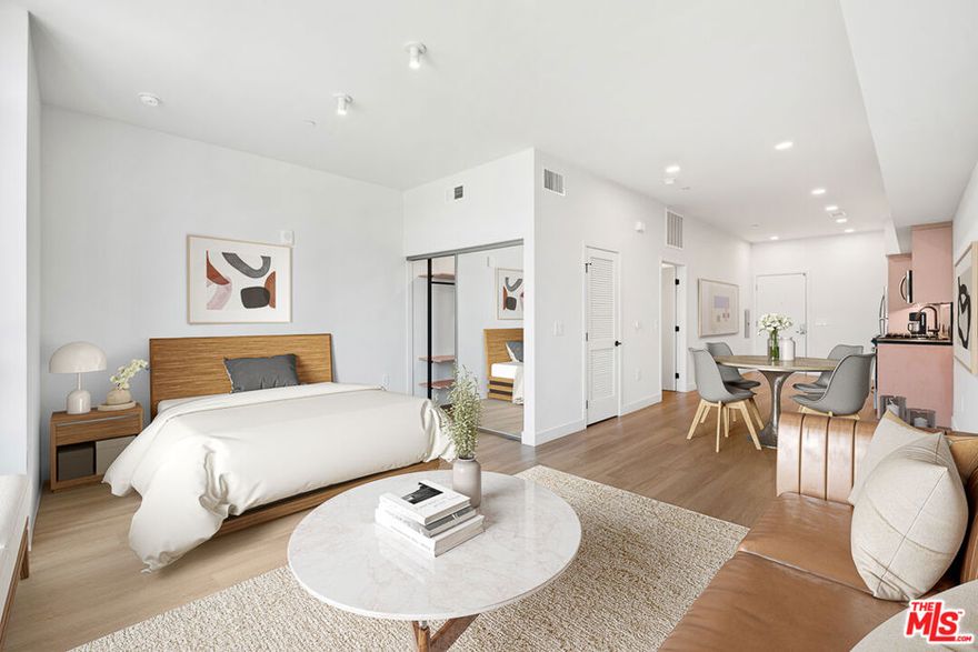 Welcome to Cobalt, located in the hear of Culver City! Adjacent to Sony Studios and just walking distance to the wonderful restaurants and shops that Downtown Culver City has to offer. This newly renovated Studio + 1 bath residence is located on the 5th floor, with Eastern views. A large closet, In-unit washer/dryer and stainless steel appliances make for ease of living. Amenities include a resort-style pool and jacuzzi located in a relaxing courtyard, a modern fitness center with indoor and outdoor workout space, a clubhouse lounge great for working from home or hanging out with friends, and 2 rooftop decks. Single parking available for $150/month. Residents cover all utilities and internet. Contact us today!