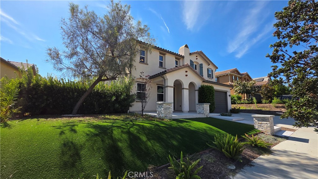 Extra spacious Simi Valley home, READY FOR MOVE-IN! Amenities include: two-story floorplan w/5BR + 4BA + almost 3500 SQF; formal living room + dining room; kitchen w/granite countertops, walk-in-pantry + large center island; stainless steel appliances included (stove, double ovens, dishwasher + microwave); family room; downstairs bedroom + bathroom w/walk-in shower; upstairs primary bedroom w/walk-in closet; attached bath has double vanities, soaking tub + stand alone shower; additional bedroom also has attached bath; generous loft; upstairs laundry room w/washer + dryer hook-ups; central HVAC; dual pane windows; ceiling fans; recessed lighting; surround sound; carpet, ceramic tile + wood laminate flooring throughout; backyard w/covered patio, gazebo + spa; mountain views; 2 car garage + driveway for parking; located near hiking trails + local parks; easy access to shopping, dining, entertainment + the 118; owner is looking for a long term lease to end 5/31/2027.