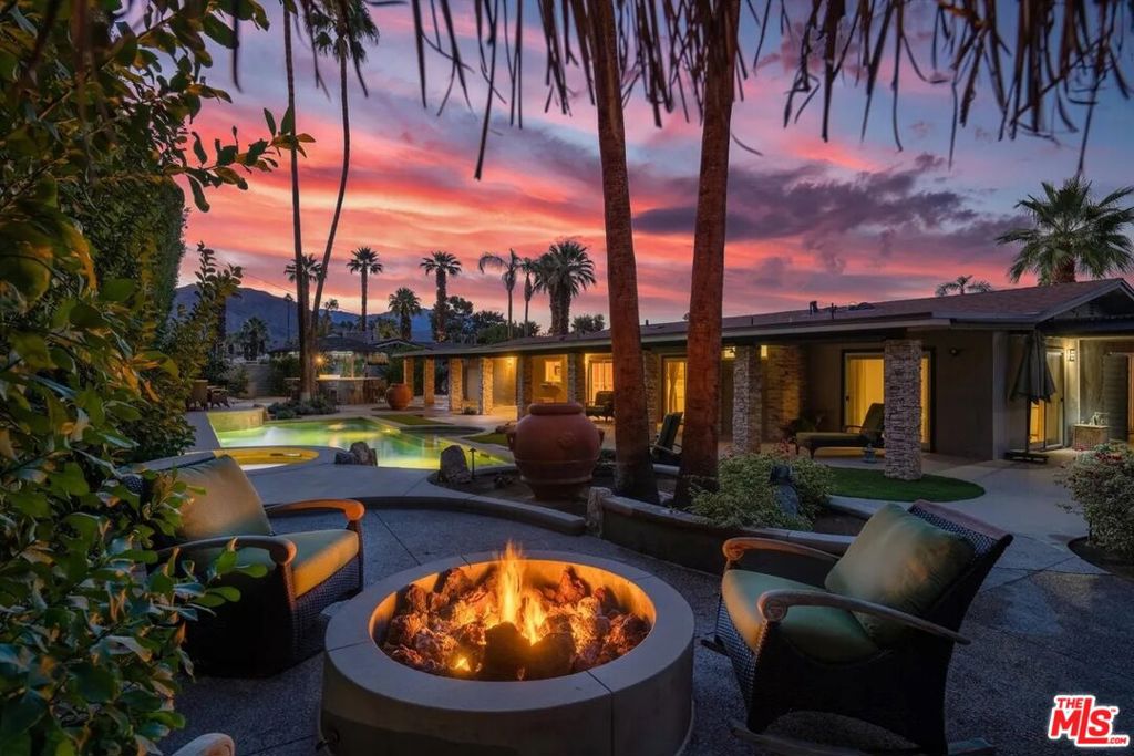 *New to the Market*Calendar is still completely open for 2025-2026 season*This will not last!  Located on Old Prospector Trail near Fairway Drive and Portola, just five blocks from El Paseo, this beautifully remodeled 3-bedroom, 2-bath furnished home offers over 1,800 sq. ft. of open living space. A circular driveway leads to a welcoming front courtyard with fireplace and lounge seating. Inside, the light-filled open floor plan features a chef's kitchen with large island, high-end stainless steel appliances, wine fridge, and abundant cabinetry.Step outside to your private desert oasis surrounded by lush tropical landscaping and Santa Rosa Mountain views. The oversized pool with raised spa and waterfall is ideal for relaxing or entertaining, complemented by a Tiki-bar outdoor kitchen, built-in BBQ, cozy fire-pit lounge, covered hammock area, and outdoor shower. Additional highlights include a paid solar system and attached two-car garage. Ideally situated in the sought-after El Paseo neighborhood, minutes from world-class golf, fine dining, and boutique shopping.  $7500/mo. is based on 12 month lease.  Also available month-to-month or by season: Rent ranges from $5,000 to $19,500 per month, call for a quote. RentSpree application required.  Pool heating on demand, at tenant's expense. Pets considered with owner approval and applicable fee.