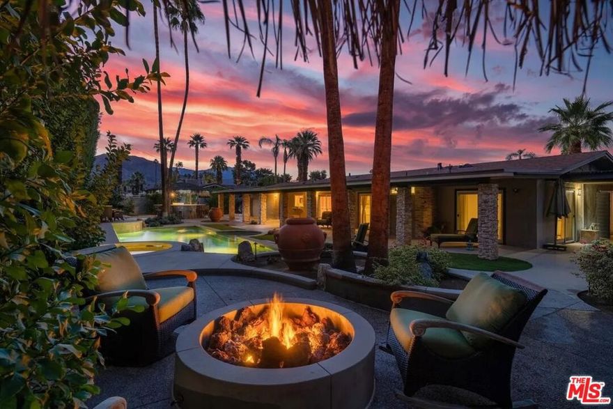 *New to the Market*Calendar is still completely open for 2025-2026 season*This will not last!  Located on Old Prospector Trail near Fairway Drive and Portola, just five blocks from El Paseo, this beautifully remodeled 3-bedroom, 2-bath furnished home offers over 1,800 sq. ft. of open living space. A circular driveway leads to a welcoming front courtyard with fireplace and lounge seating. Inside, the light-filled open floor plan features a chef's kitchen with large island, high-end stainless steel appliances, wine fridge, and abundant cabinetry.Step outside to your private desert oasis surrounded by lush tropical landscaping and Santa Rosa Mountain views. The oversized pool with raised spa and waterfall is ideal for relaxing or entertaining, complemented by a Tiki-bar outdoor kitchen, built-in BBQ, cozy fire-pit lounge, covered hammock area, and outdoor shower. Additional highlights include a paid solar system and attached two-car garage. Ideally situated in the sought-after El Paseo neighborhood, minutes from world-class golf, fine dining, and boutique shopping.  $7500/mo. is based on 12 month lease.  Also available month-to-month or by season: Rent ranges from $5,000 to $19,500 per month, call for a quote. RentSpree application required.  Pool heating on demand, at tenant's expense. Pets considered with owner approval and applicable fee.