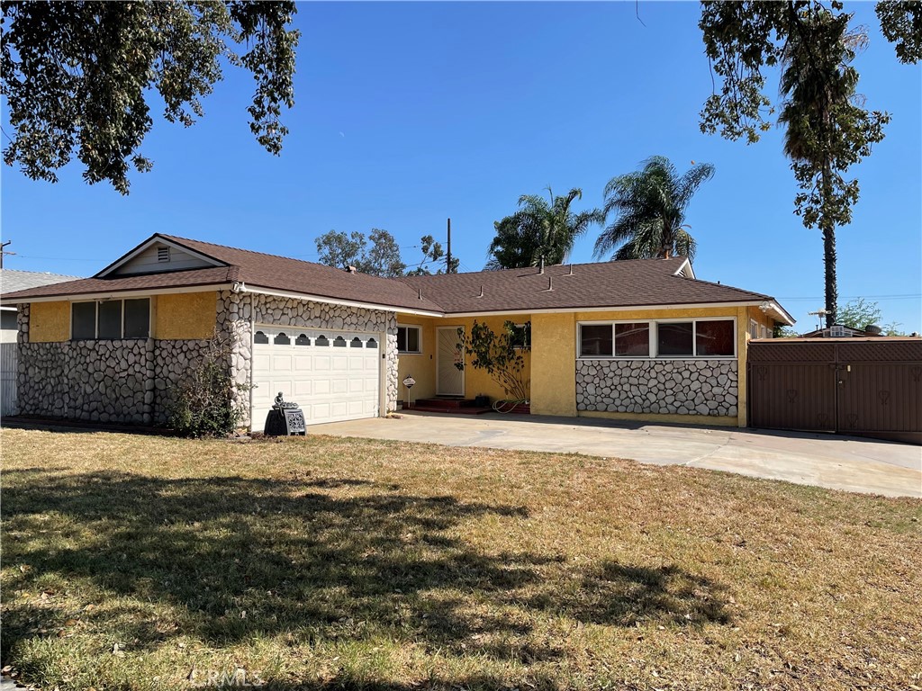 Charming 3-Bed, 2-Bath Home on a Corner Lot in Upland. Welcome to your next home—a delightful 3-bedroom, 2-bathroom residence thoughtfully situated on a corner lot. This property blends comfort, convenience, and versatility, perfect for families, hobbyists, or anyone seeking extra space and premium amenities. The home has Granite countertops in the kitchen and bathrooms, hardwood floors, and shutters in the living and dining rooms. One bedroom is used as an office with 2 built-in shelves and a closet. On the side of the house, there is a workshop, an air-conditioned shed, and possible RV parking. Whether you’re seeking room to grow, a place to pursue hobbies, or space for all your toys, this property is sure to impress. Situated with easy access to local schools, parks, shopping, hospital, and major transport routes. Did I mention...included are the refrigerator, washer, and dryer, which are newer.
